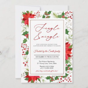 Elegante Jingle- und Mingle-Weihnachtsfeier Einladung