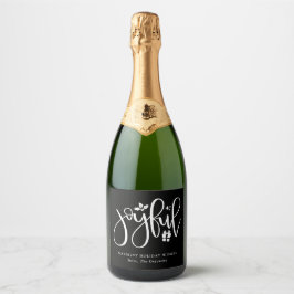 Elegante Joyful Script Black Holiday