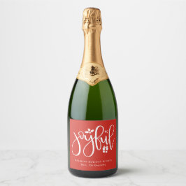 Elegante Joyful Script festlich Red Holiday
