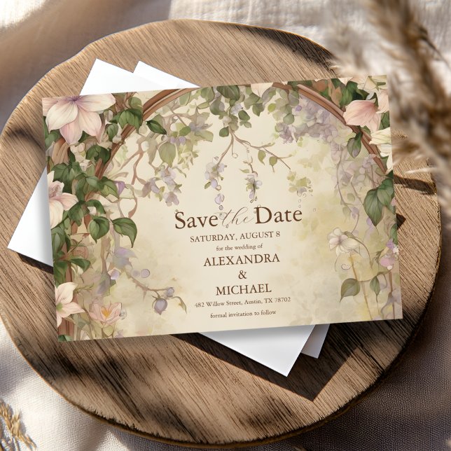 Elegante Jugendstil-Hochzeit Save The Date (Von Creator hochgeladen)