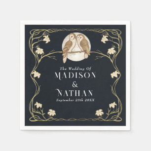 Elegante Jugendstil-Hochzeiten Serviette