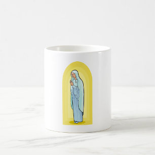 Elegante Jungfrau Maria Katholische Religion Kaffeetasse