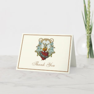 Elegante Jungfrau Maria Religiös Katholisch Floral Feiertagskarte