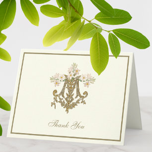 Elegante Jungfrau Mary Religious Gold Lilies Feiertagskarte