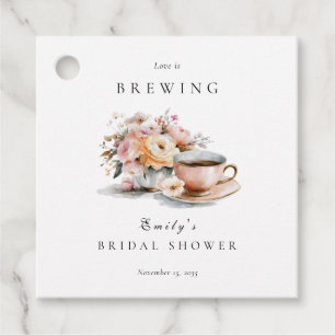 Elegante Kaffeeliebe Brautparty brodelt Geschenkanhänger