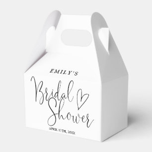 Elegante Kalligrafie-Brautparty Geschenkschachtel
