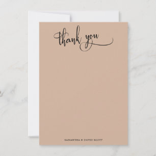Elegante Kalligrafie Einfache Mandel Danke