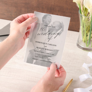 Elegante Kalligrafie-Foto-Moderne Hochzeit