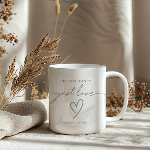 Elegante Kalligrafie Grau Nichts Besonderes, nur L Tasse