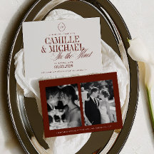 Elegante Kalligrafie-Hochzeit 2 Fotos