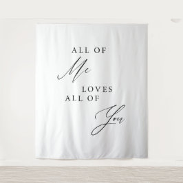 Elegante Kalligrafie Hochzeit Hintergrund Zeremoni Wandteppich