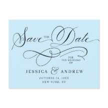 Elegante Kalligrafie Hochzeit Speichern Sie das Da