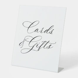 Elegante Kalligrafie-Hochzeitskarten & Geschenke-P Sockelschild