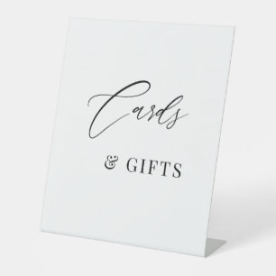 Elegante Kalligrafie Karten & Geschenke Hochzeit Sockelschild