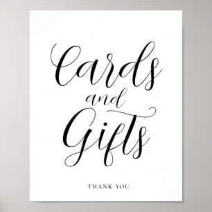 Elegante Kalligrafie-Karten & Geschenke Schilder