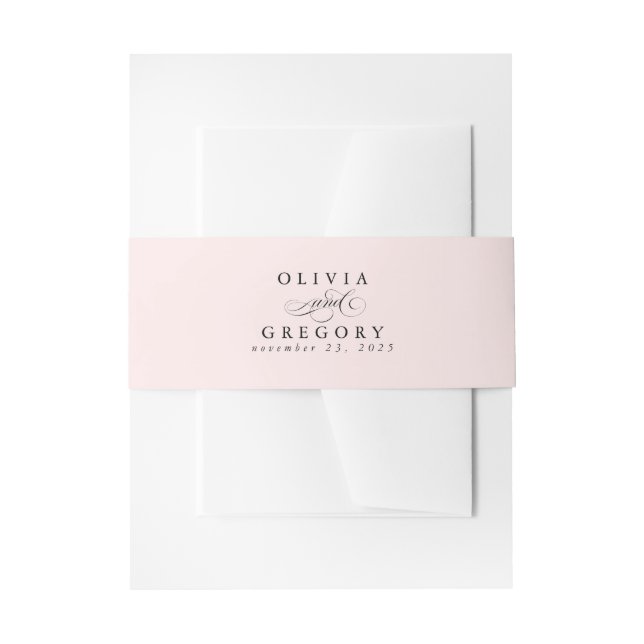 Elegante Kalligrafie Moderne Hochzeit Einladungsbanderole (Vorderseite Beispiel)