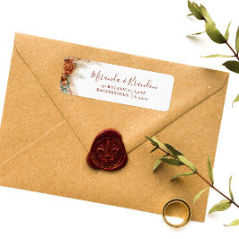 Elegante Kalligrafie Romantische Blumen Boho Hochz