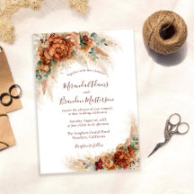 Elegante Kalligrafie Romantische Florale Boho-Hoch