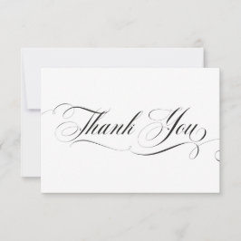 Elegante Kalligrafie-Schrift Dankeskarten Dankeskarte