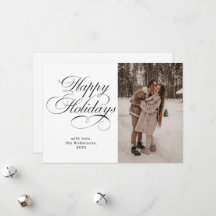 Elegante Kalligrafie-Schrift Foto-Collage Weihnach