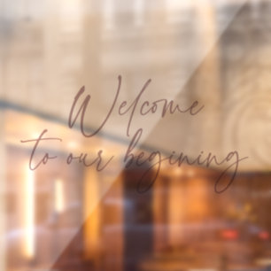 Elegante Kalligrafie-Schrift Vintage-Bohemien Mode Fensteraufkleber