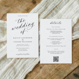 Elegante Kalligrafie-Schriftart - Alles in Einem H Einladung