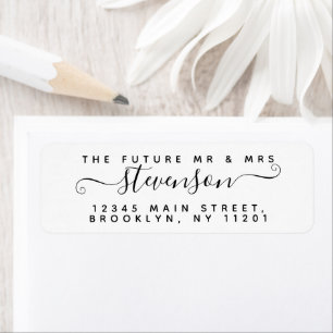 Elegante Kalligrafie Script Future MR MRS. Wedding