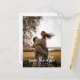 Elegante Kalligrafie Wedding Save the Date Foto Postkarte (Vorderseite/Rückseite Beispiel)