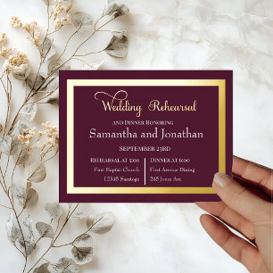 Elegante Kalligraphie auf dunkler Lila Rücksendead Adressaufkleber