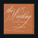 Elegante Kalligraphie Bohemische Gastgeschenke Hoc Magnet<br><div class="desc">Magnet für Bohemische Gastgeschenke Hochzeiten in eleganter Kalligrafie</div>