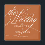 Elegante Kalligraphie Bohemische Gastgeschenke Hoc Magnet<br><div class="desc">Magnet für Bohemische Gastgeschenke Hochzeiten in eleganter Kalligrafie</div>