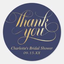 Elegante Kalligraphie Danke Brautparty