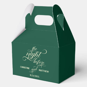 Elegante Kalligraphie Die Nacht vor der Aquamarine Geschenkschachtel