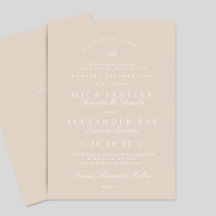 Elegante Kalligraphie Formal Blush Pink Wedding
