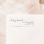 Elegante Kalligraphie liefert Rücksendeadresse<br><div class="desc">Wo Dreams Meet Elegance Erleben Sie Ihren besonderen Tag mit unserem bezaubernden Briefmarkensemble, sorgfältig gefertigt, um Ihre Hochzeit mit Launen und Gnade zu bereichern. Von delikaten Einladungen bis hin zu exquisiten Platzkarten ist diese Sammlung eine Symphonie von aufwändiger Kalligraphie und zeitlosem Design. Erstellen Sie eine Feier, die Ihnen einzigartig ist,...</div>