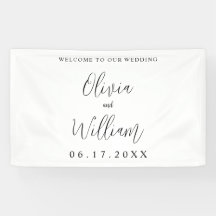 Elegante Kalligraphie Script Wedding Willkommen