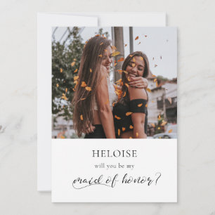 Elegante Kalligraphie-Trauzeugin Einladung