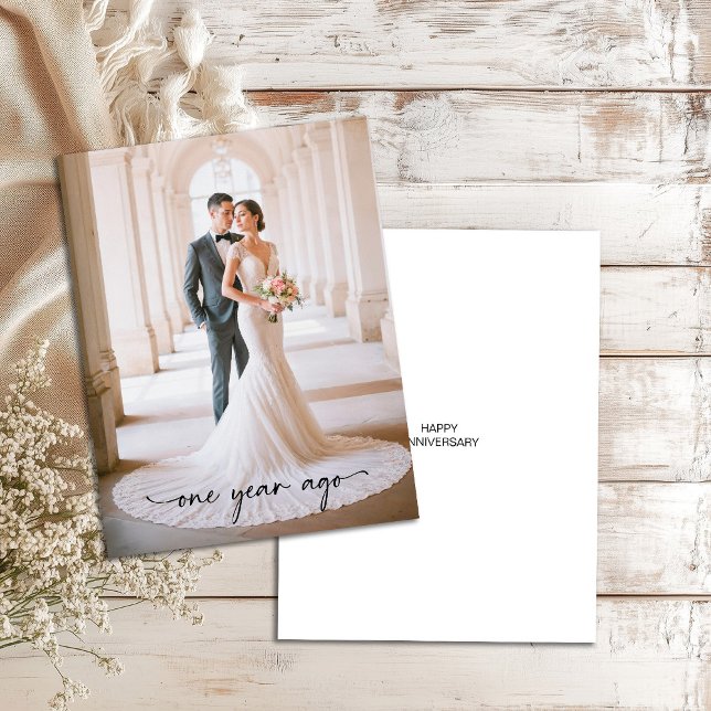 Elegante Kalligraphie vor einem Jahr erster Jahres Karte (Von Creator hochgeladen)