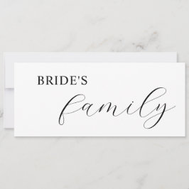 Elegante Kalligraphie vorbehaltene Platzkarten