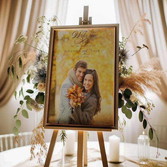 Elegante Kalligraphie Willkommen Poster (Von Creator hochgeladen)