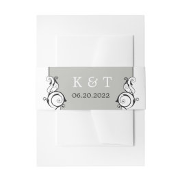 Elegante kalligraphische Hochzeitsfeier Einladungsbanderole