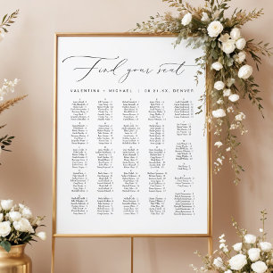 Elegante kalligraphische Hochzeitsstimmung Poster