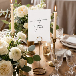 Elegante kalligraphische Hochzeitstil, Tabelle 4 T Tischnummer