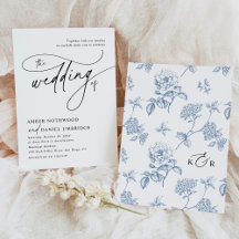 Elegante kalligraphische Schwarz-Weiß-Monogramm-Ho