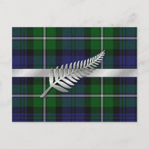 Elegante Kariert Save the Date Postkarte