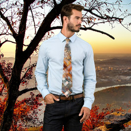 Elegante karierte Stone Texture Krawatte