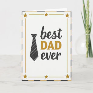 Elegante Karte zum Vatertag Bester Papa