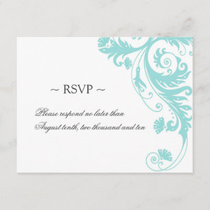 Elegante Karten für die Antwort auf Hochzeiten