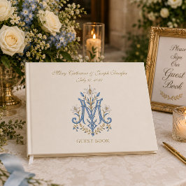 Elegante katholische Hochzeit im traditionellen ma Gästebuch