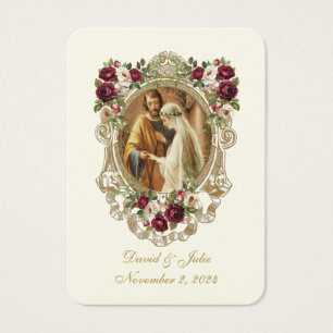 Elegante katholische Hochzeitskarte